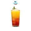 One Two Cups Gelas Kaca Aesthetic Kopi Teh Simple Stripe Glass - IN-34