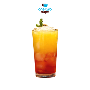 One Two Cups Gelas Kaca Aesthetic Kopi Teh Simple Stripe Glass - IN-34