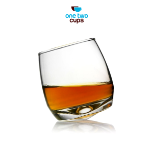 One Two Cups Gelas Whisky Crystal Spinning Wobble Rock Glass 270ml - WJS121