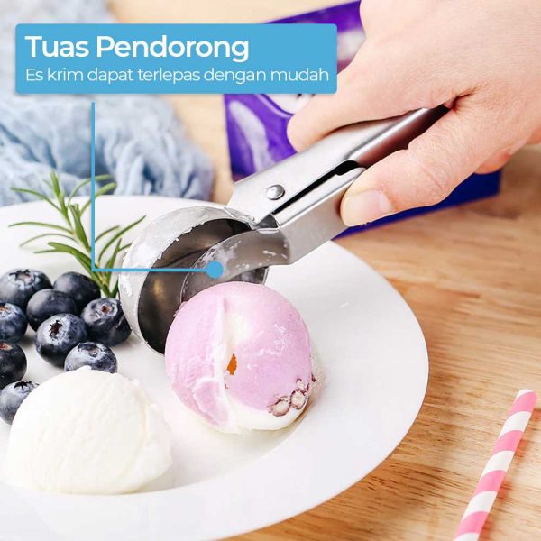 One Two Cups Sendok Scoop Es Krim dan Buah Stainless Steel 5.7cm - OTC57