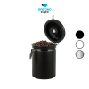 One Two Cups Toples Stainless Biji Kopi Rekam Tanggal Storage Jar - MSS19
