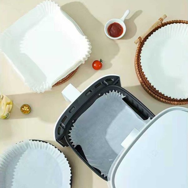 ginee_20251126125218980_5051063844.jpg One Two Cups Kertas Alas Air Fryer Paper Liner Non Stick 50 PCS - MJ5