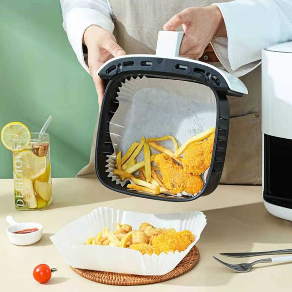ginee_20251126125219096_8380398592.jpg One Two Cups Kertas Alas Air Fryer Paper Liner Non Stick 50 PCS - MJ5