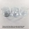 One Two Cups Gelas Kaca Aesthetic Kopi Teh Diamond Crystal Glass 310ml - GW107