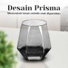 One Two Cups Gelas Kaca Aesthetic Kopi Teh Diamond Crystal Glass 310ml - GW107