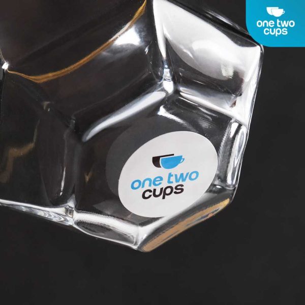 One Two Cups Gelas Kaca Aesthetic Kopi Teh Diamond Crystal Glass 310ml - GW107