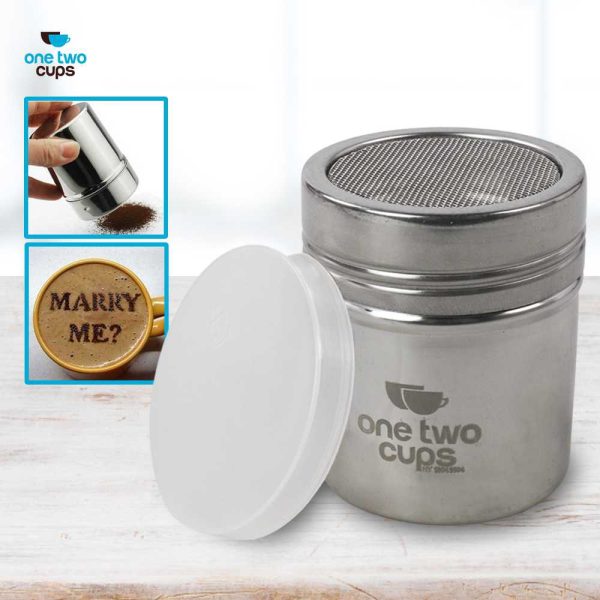 One Two Cups Penabur Bubuk Stensil Kopi Coklat Gula Barista - HY1801504