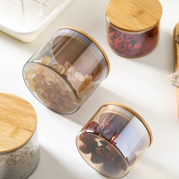 One Two Cups Toples Kaca Penyimpanan Makanan Sealed Storage Glass Jar - FJ3