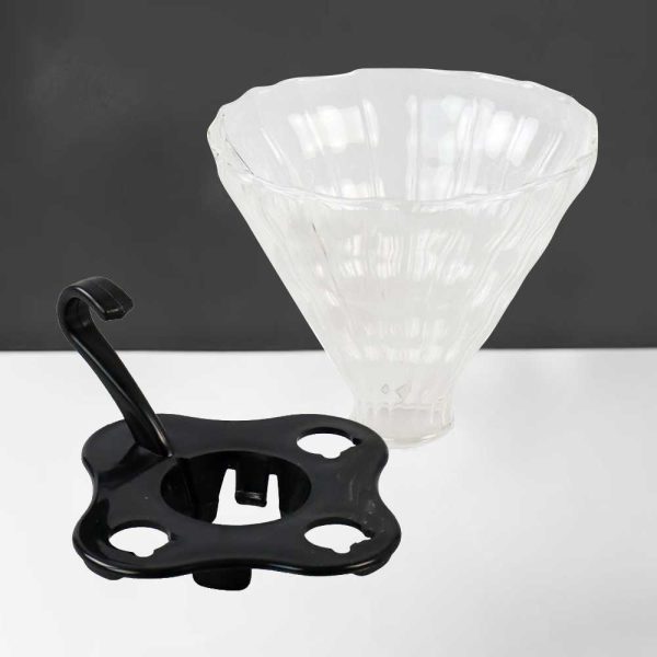 One Two Cups Filter Kopi Kaca V60 Reusable Coffee Dripper 1-4 Cups - SD-8106