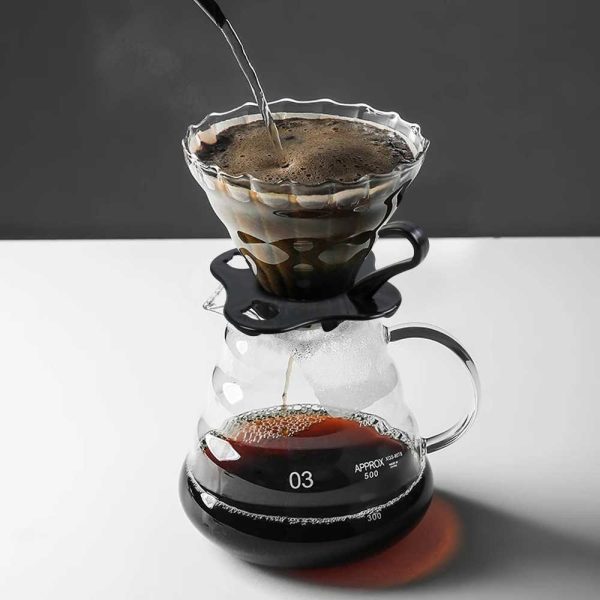 One Two Cups Filter Kopi Kaca V60 Reusable Coffee Dripper 1-4 Cups - SD-8106