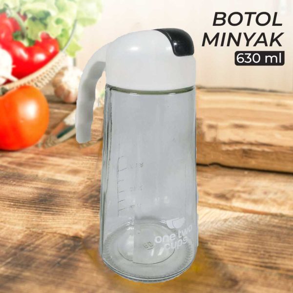 One Two Cups Botol Minyak Serbaguna Seasoning Glass Jar 630ml - CY180