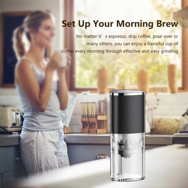 One Two Cups Penggiling Kopi Elektrik Coffee Grinder Adjustable 155ml - ZT-003