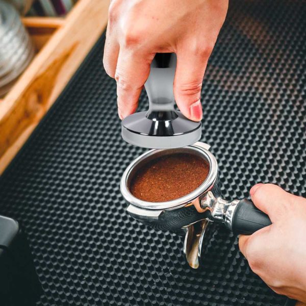 One Two Cups Tamper Kopi Espresso Press Flat Hammer Stainless Steel - FEN58