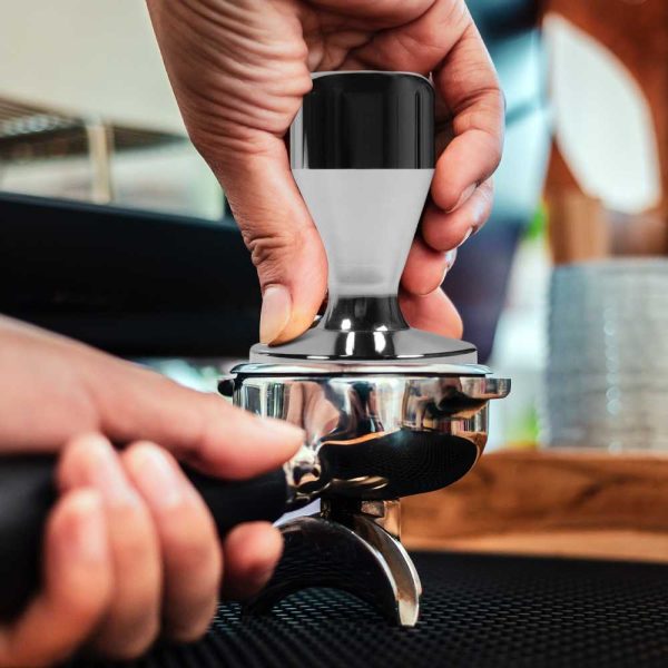 One Two Cups Tamper Kopi Espresso Press Flat Hammer Stainless Steel - FEN58