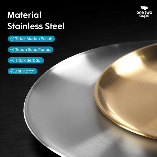 ginee_20251126170008561_4577904417.jpg One Two Cups Piring Makan Stainless Steel Elegan Plate European Style - SN16