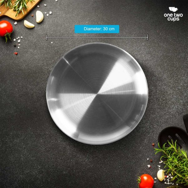 ginee_20251126170008602_5195294773.jpg One Two Cups Piring Makan Stainless Steel Elegan Plate European Style - SN16