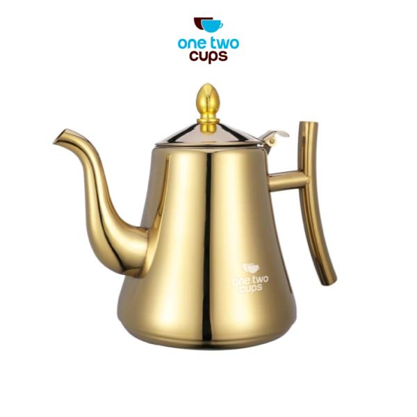 One Two Cups Teko Air Panas Teh Kopi Kettle Teapot 1.3L with Filter - HS4012