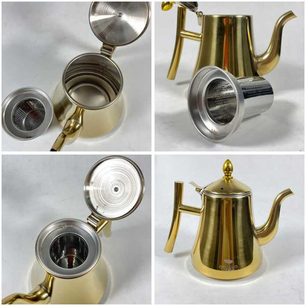 One Two Cups Teko Air Panas Teh Kopi Kettle Teapot 1.3L with Filter - HS4012