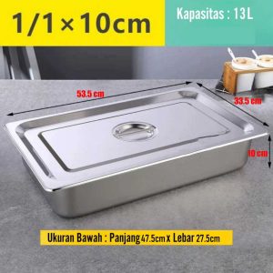 One Two Cups Food Pan Stainless Steel Wadah Makanan dengan Tutup - SP215