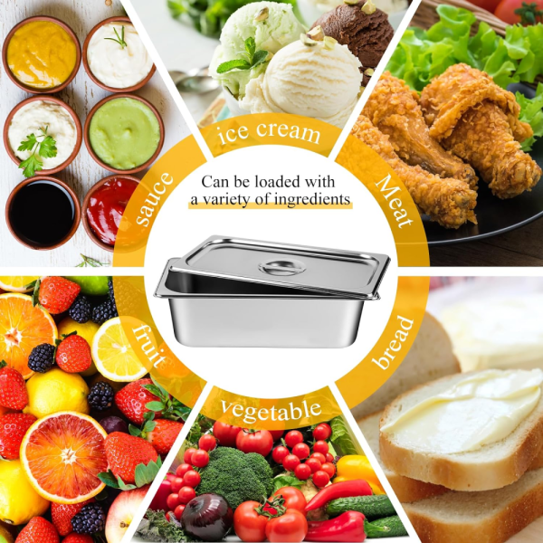 One Two Cups Food Pan Stainless Steel Wadah Makanan dengan Tutup - SP215