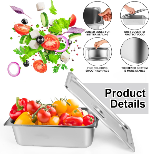 One Two Cups Food Pan Stainless Steel Wadah Makanan dengan Tutup - SP215
