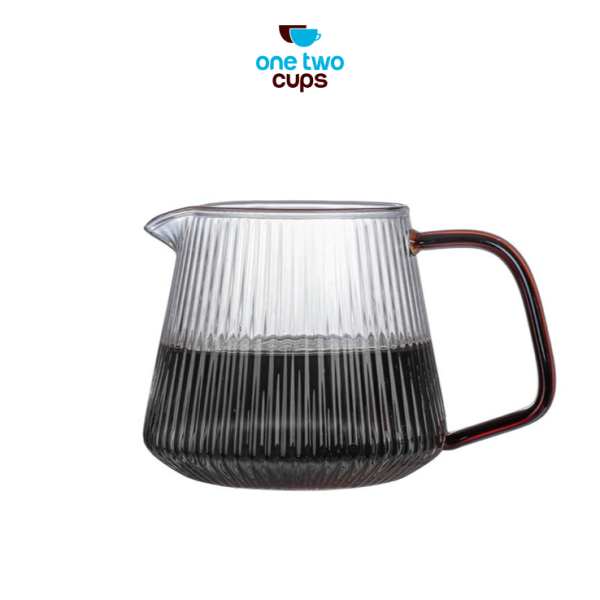 One Two Cups Coffee Server V60 Drip Pour Over Borosilicate Glass - SPA865