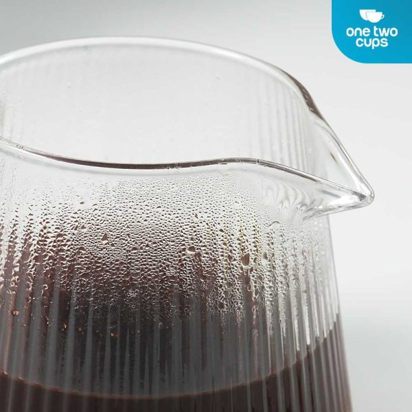 One Two Cups Coffee Server V60 Drip Pour Over Borosilicate Glass - SPA865