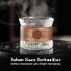 One Two Cups Gelas Japanese Style Rock Glass Wood Sleeve 130ml - GN13