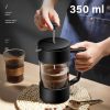 One Two Cups French Press Manual Coffee Maker Pot Stainless Steel 304 - GX304