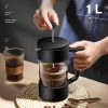 One Two Cups French Press Manual Coffee Maker Pot Stainless Steel 304 - GX304