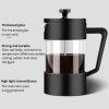 One Two Cups French Press Manual Coffee Maker Pot Stainless Steel 304 - GX304