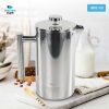 One Two Cups French Press Coffee Maker Pot Stainless Steel - FP1L -800ML