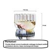 One Two Cups Gelas Kaca Aesthetic Kopi Teh Wave Stripe Glass 330ml - T031