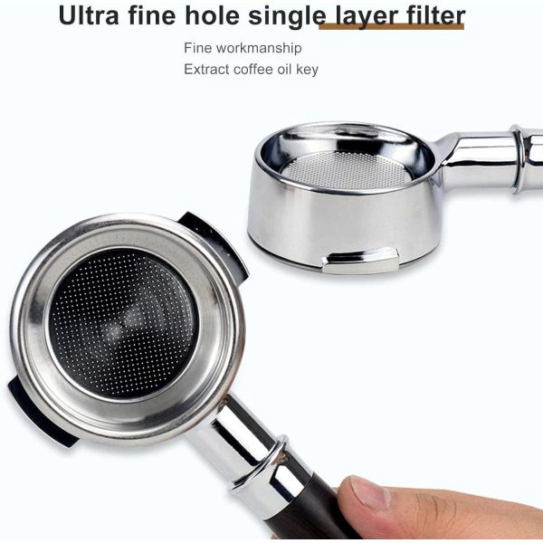 One Two Cups Bottomless Naked Portafilter Stainless Steel 58mm - RJ8