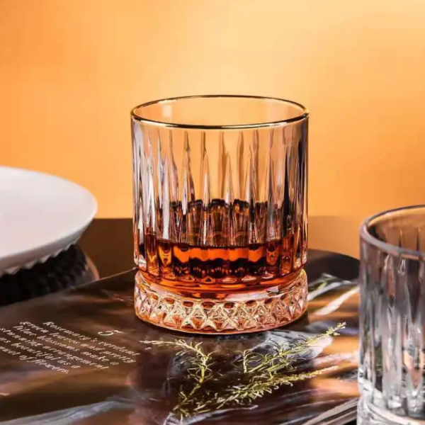 One Two Cups Gelas Crystal Diamond Bottom Rock Glass - YH149