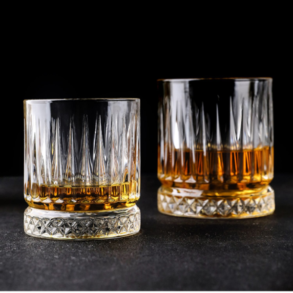 One Two Cups Gelas Crystal Diamond Bottom Rock Glass - YH149