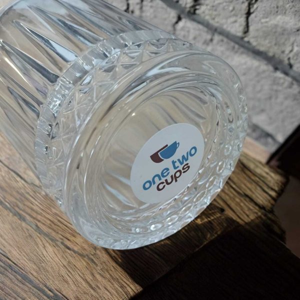 One Two Cups Gelas Crystal Diamond Bottom Rock Glass - YH149