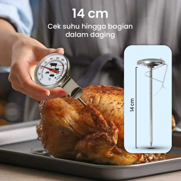 One Two Cups Termometer Makanan Daging BBQ Meat Temperature - D9144