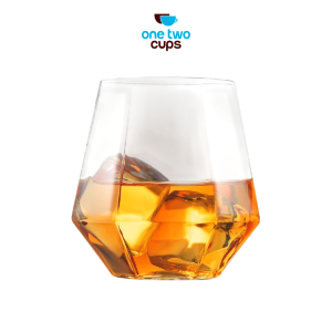 One Two Cups Gelas Minuman Diamond Crystal Borosilicate Glass 310ml - GW107