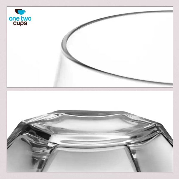 One Two Cups Gelas Minuman Diamond Crystal Borosilicate Glass 310ml - GW107
