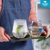 One Two Cups Gelas Minuman Diamond Crystal Borosilicate Glass 310ml - GW107