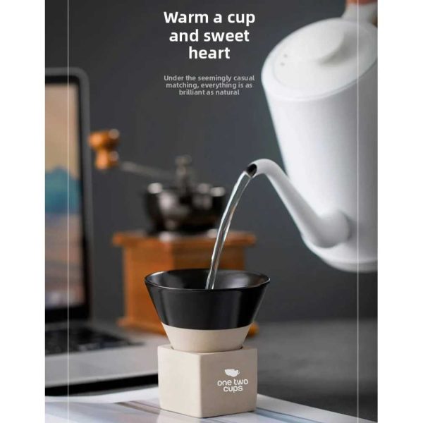 ginee_20251128143337096_6408888817.jpg One Two Cups Gelas Keramik Kopi Teh Japanese Cone Shape Cup 100ml - PDQ001