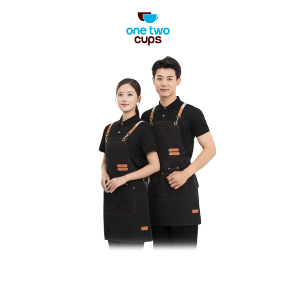 ginee_20251128144456374_1292232470.png One Two Cups Chen Feng Celemek Masak Apron Anti Air dengan Kantong - SP01