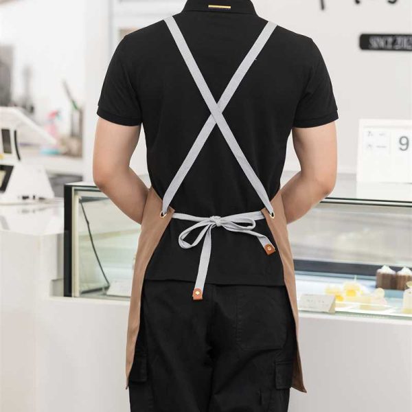 ginee_20251128144456459_9282604617.jpg One Two Cups Chen Feng Celemek Masak Apron Anti Air dengan Kantong - SP01