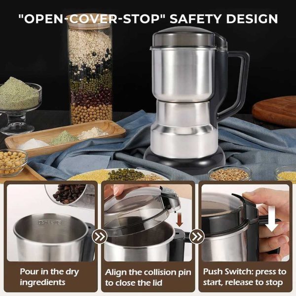 One Two Cups Penggiling Biji Kopi Elektrik Coffee Bean Grinder 400W - OL400