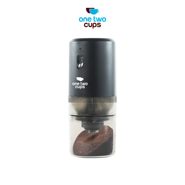 ginee_20251128144734606_4883554986.png One Two Cups Penggiling Kopi Elektrik Coffee Grinder Adjustable 200ml - WP-12
