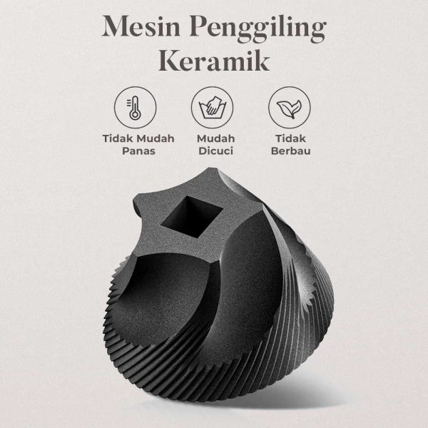 ginee_20251128144734839_7795945610.jpg One Two Cups Penggiling Kopi Elektrik Coffee Grinder Adjustable 200ml - WP-12