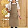 ginee_20251128144808770_7182091622.jpg One Two Cups Celemek Masak Apron Dapur Canvas Strap Kancing - AGD01