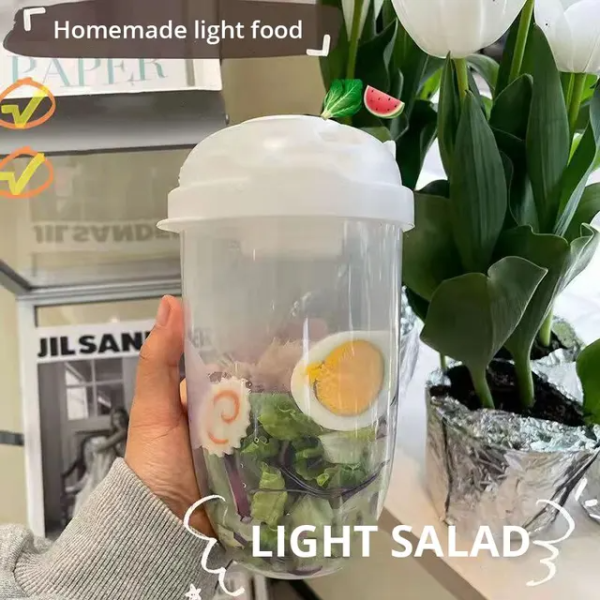 ginee_20251128144845872_0427152615.png One Two Cups Salad Portable Bottle Lunch Container 1L with Fork - RF20