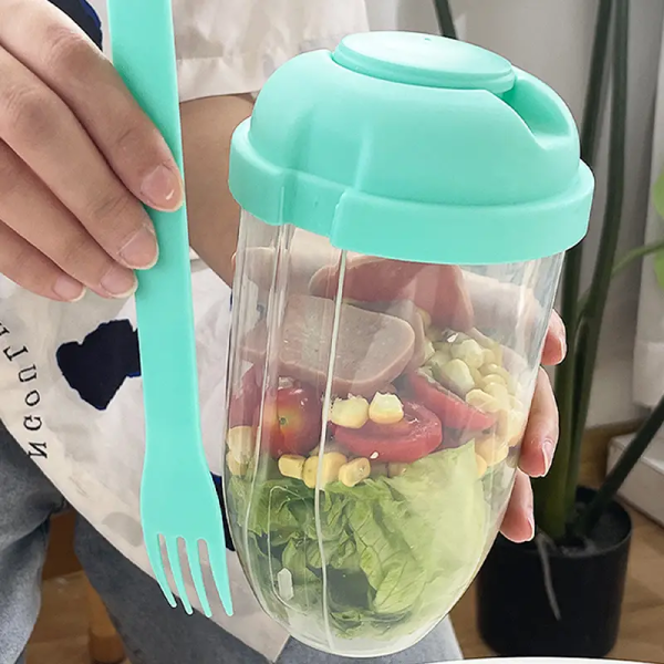 ginee_20251128144846140_5248157450.png One Two Cups Salad Portable Bottle Lunch Container 1L with Fork - RF20